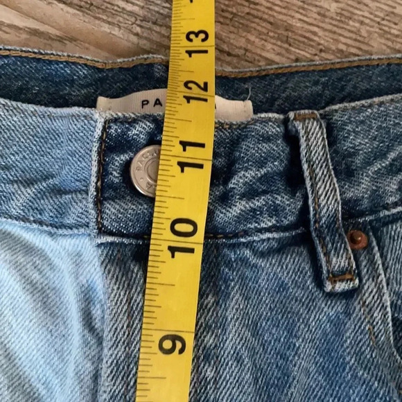 PacSun Color Block Hi Rise Straight Denim Jeans Button fly Women’s Size 27 - Picture 9 of 14